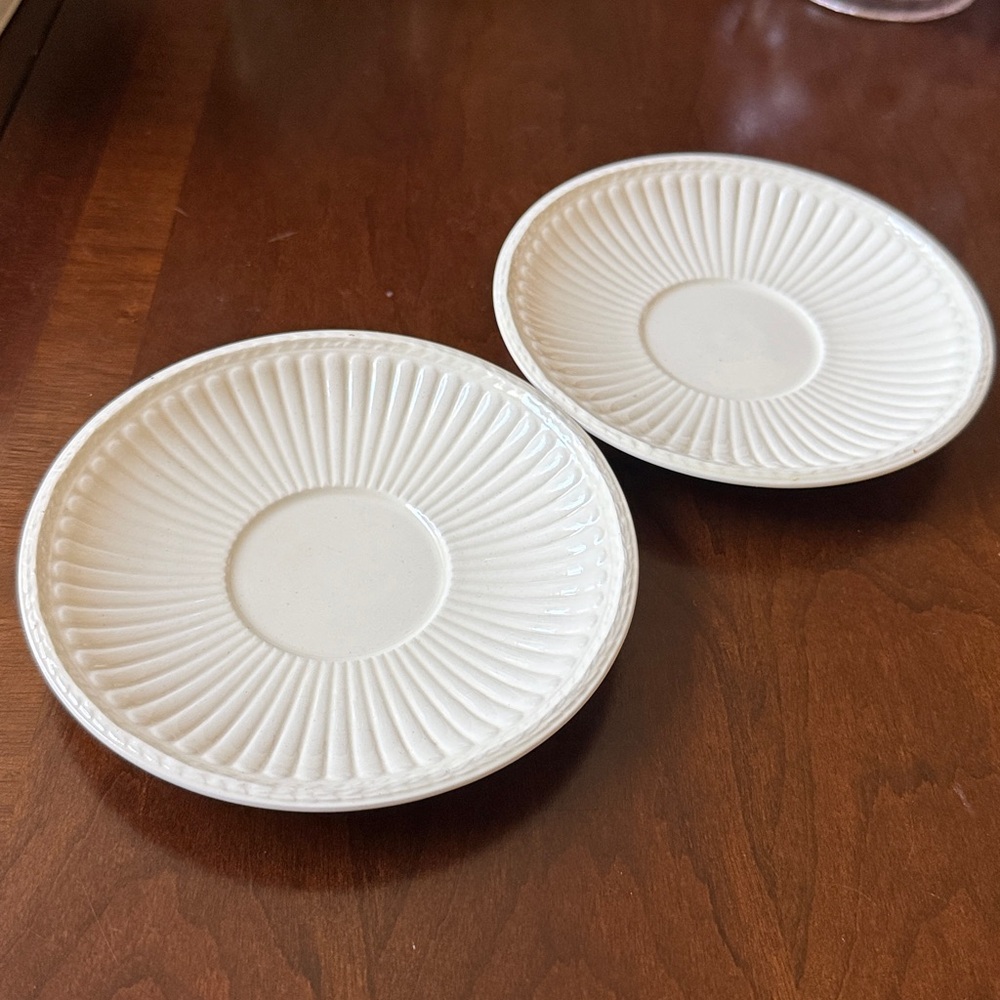 Wedgwood Edme England set of 2 saucers Queen’s Ware
